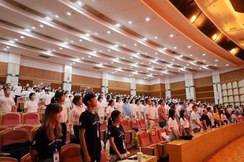 01学院隆重举行2022级新生欢迎仪式